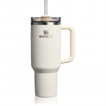 Stanley Quencher H2.O FlowState&trade; Fluted Tumbler k&otilde;rrega roostevabast terasest joogitops suur Cream Gloss 1 tk