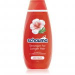 Schwarzkopf Schauma Stronger For Longer Hair Energiat andev &scaron;ampoon pikkadele juustele Hibiscus & Rosemary 400 ml