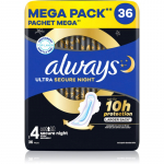 Always Ultra Secure Night Size 4 H&uuml;gieenisidemed &ouml;&ouml; 36 tk