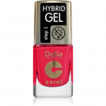 Delia Cosmetics Coral Nail Enamel Hybrid Gel Geelk&uuml;&uuml;nelakk varjund 148 11 ml