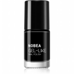 NOBEA Day-to-Day Gel-like Nail Polish Geeliefektiga k&uuml;&uuml;nelakk varjund Black sapphire #N22 6 ml
