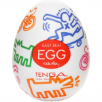 Tenga Keith Haring Egg Street &uuml;hekordseks kasutamiseks m&otilde;eldud masturbaator 7 cm