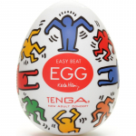 Tenga Keith Haring Egg Dance &uuml;hekordseks kasutamiseks m&otilde;eldud masturbaator 6,5 cm