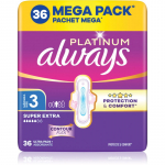 Always Platinum Super Extra Size 3 H&uuml;gieenisidemed tiivakestega 36 tk