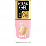 Delia Cosmetics Coral Nail Enamel Hybrid Gel Geelk&uuml;&uuml;nelakk varjund 04  11 ml
