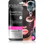 Eveline Cosmetics Charcoal Illuminating Ritual &Uuml;liniisutav puhastav lehtmask 1 tk