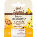 Green Pharmacy Honey Lip Balm Toitev huulepalsam SPF 10 parabeeni-, silikooni- ja v&auml;rvainetevaba 3.6 g