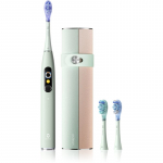 Oclean X Ultra 20 Set Heliline hambahari + 2 varuharjapead reisikarbiga Green