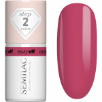 Semilac Easy Off Step 2 Geelk&uuml;&uuml;nelakk UV / LED lambiga kasutamiseks varjund Pink Coral 7 ml