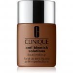 Clinique Anti-Blemish Solutions&trade; Liquid Makeup V&auml;ga hea katvusega jumestuskreem rasusele akne kalduvustega nahale varjund WN 125 Mahogany 30 ml