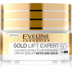 Eveline Cosmetics Gold Lift Expert Kortsudevastane p&auml;eva- ja &ouml;&ouml;kreem 50+ 50 ml