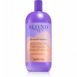 Inebrya BLONDesse No-Orange Shampoo Toitev &scaron;ampoon messingitoone neutraliseeriv 1000 ml