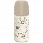 Suavinex Wonderland SX Pro Physiological Anti-Colic Glass klaasist lutipudel M Medium Flow 3 m+ Liberty Cream 240 ml