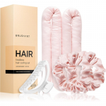 BrushArt Hair Heatless hair curling set juuste lokkimise komplekt Pink