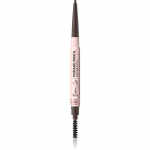 Eveline Cosmetics Brow & Go! Veekindel kulmupliiats kaks-&uuml;hes pintsliga varjund Dark Brown 4 g