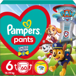 Pampers Pants Paw Patrol Size 6 &uuml;hekordselt kasutatavad p&uuml;ksm&auml;hkmed 13-19 kg 60 tk