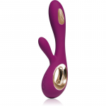 Lelo Soraya Wave kliitori stimulaatoriga vibraator Deep Rose 21,5 cm