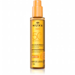 Nuxe Sun Face and Body Tanning Sun Oil P&auml;ikese&otilde;li n&auml;ole ja kehale SPF 50 150 ml