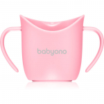 BabyOno Be Active Ergonomic Training Cup treeningkupp k&auml;epidemetega Pink 6 m+ 120 ml