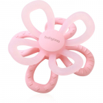 BabyOno Silicone Teether Flower n&auml;rimism&auml;nguasi Pink 1 tk