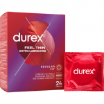 Durex Feel Thin Extra Lubricated kondoomid 24 tk