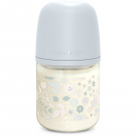 Suavinex Wonderland SX Pro Physiological Anti-Colic Glass klaasist lutipudel S Slow Flow 0 m+ Liberty Blue 120 ml