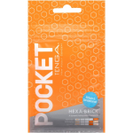 Tenga Pocket Hexa-Brick &uuml;hekordseks kasutamiseks m&otilde;eldud masturbaator 8 cm