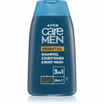 Avon Care Men Essential Kolm-&uuml;hes &scaron;ampoon, palsam ja du&scaron;igeel 200 ml