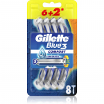 Gillette Blue 3 Comfort &Uuml;hekordsed raseerijad  Mle 8 tk