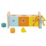 Janod Shape Sorter Box with Keys aktiveeriv sorteerimism&auml;nguasi 18m+ 1 tk