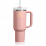 Stanley Quencher H2.O FlowState&trade; Tumbler k&otilde;rrega roostevabast terasest joogitops suur Peach Rose 1180 ml