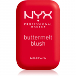 NYX Professional Makeup Buttermelt Blush Puuderp&otilde;sepuna varjund Butta Cherry Pop 5 g