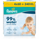 Pampers 99% Water Baby Wipes Niisked puhastusr&auml;tikud lastele 4x60 tk