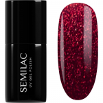Semilac UV Hybrid Winter Wonderland Geelk&uuml;&uuml;nelakk varjund 955 Holly Berry Red 7 ml
