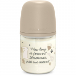 Suavinex Wonderland SX Pro Physiological Anti-Colic Glass klaasist lutipudel S Slow Flow 0 m+ Cream 120 ml