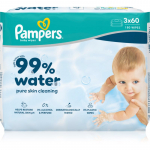Pampers 99% Water Baby Wipes Niisked puhastusr&auml;tikud lastele 3x60 tk