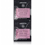 Apivita Express Beauty Cleansing Face Mask Pink Clay Puhastav mask n&auml;ole 2x8 ml