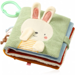 BabyOno Reversible Sensory Cloth Book 0m+ kontrastne haridusraamat Nature 1 tk