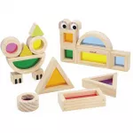 Janod Sensory Game Translucent Blocks aktiveeriv m&auml;nguasi 12m+ 12 tk