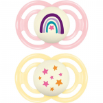 MAM Perfect Night 16+ months lutt Pink/ Yellow 2 tk