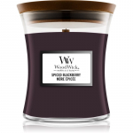 Woodwick Spiced Blackberry l&otilde;hnak&uuml;&uuml;nal puidust taht 275 g