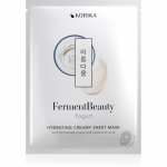 KORIKA FermentBeauty Hydrating Face Sheet Mask with Fermented Yogurt and Hyaluronic Acid Niisutav kreemjas n&auml;o lehtmask fermenteeritud riisi ja h&uuml;aluroonhappega 23 g