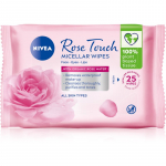 NIVEA Micellar Rose Touch Puhastavad mitsellaarsalvr&auml;tikud n&auml;ole 25 tk