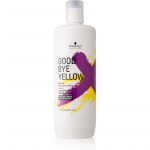 Schwarzkopf Professional Goodbye  Yellow Messingitoone neutraliseeriv &scaron;ampoon v&auml;rvitud v&otilde;i triibutatud juustele 1000 ml