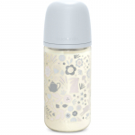 Suavinex Wonderland SX Pro Physiological Anti-Colic Glass klaasist lutipudel M Medium Flow 3 m+ Liberty Blue 240 ml