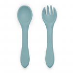 Petite&Mars Take&Match Silicone Cutlery s&ouml;&ouml;giriistad Frosted Sky 6m+ 2 tk