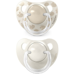Suavinex Birdies Anatomical Silicone 6-18m lutt Cream 2 tk