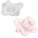 Chicco Physio Forma Mini Soft 0-2m lutt 0-2m Pink/Transparent 2 tk