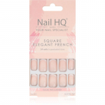 Nail HQ Square Kunstk&uuml;&uuml;ned Elegant French 24 tk