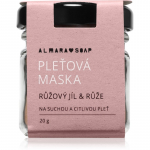 Almara Soap Face Pink Clay & Rose Rahustav n&auml;omask v&auml;ga kuivale ja tundlikule nahale 20 g